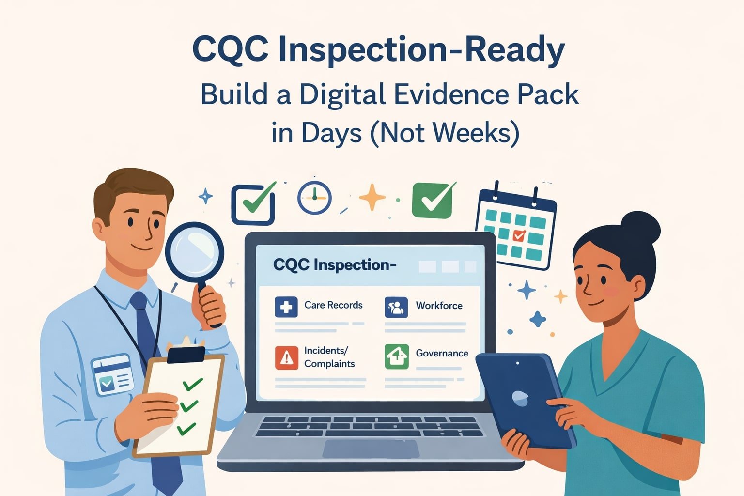 CQC Inspection-Ready: Build a Digital Evidence Pack in Days (Not Weeks)