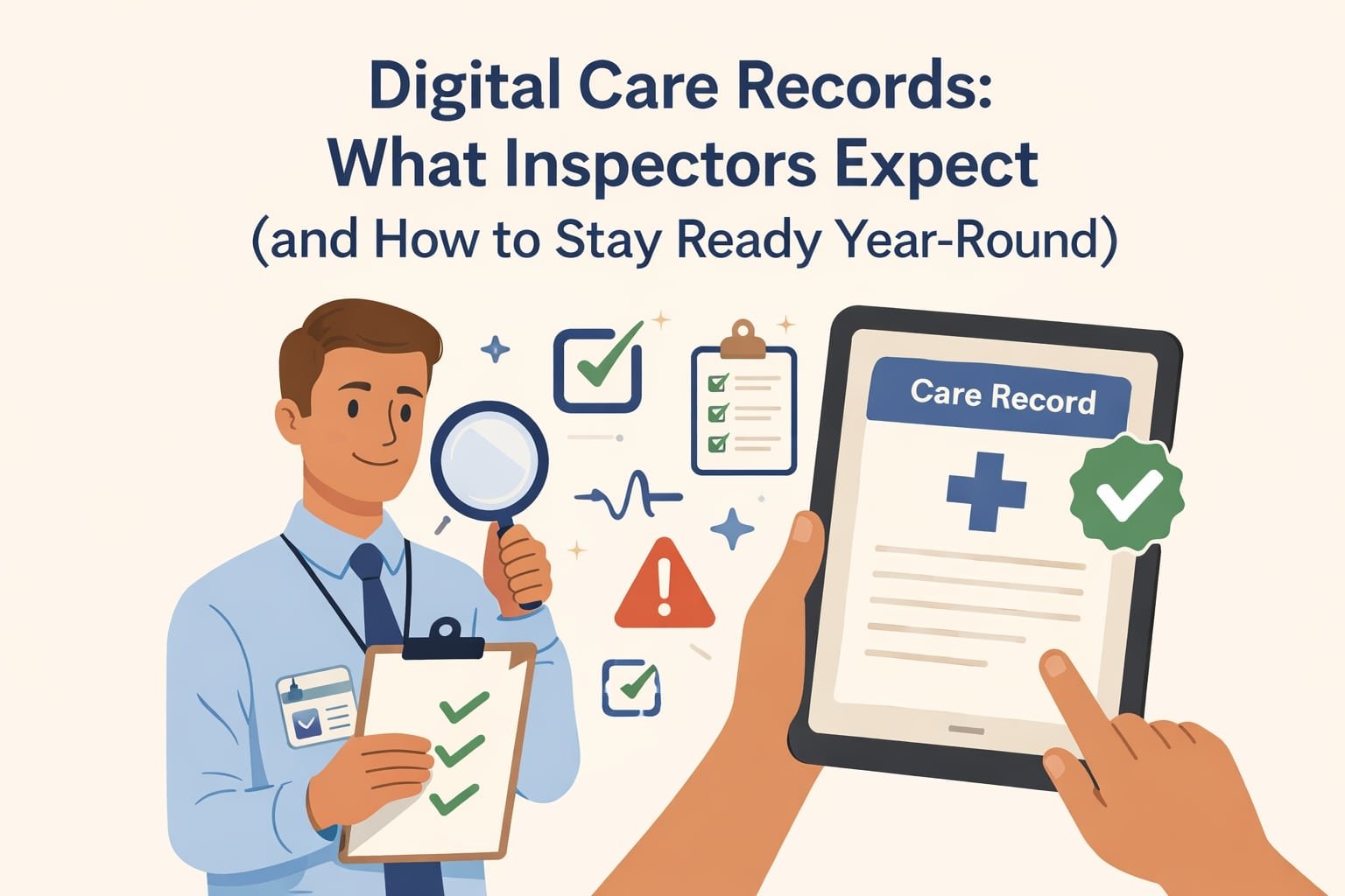 Digital Care Records: What Inspectors Expect (and How to Stay Ready Year-Round)